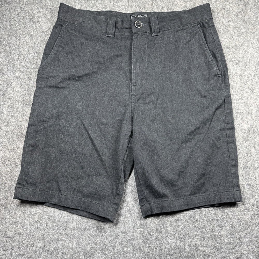 Billabong Shorts Mens 30‎ Gray Flat Front Button Zip Reg Fit Casual Surf